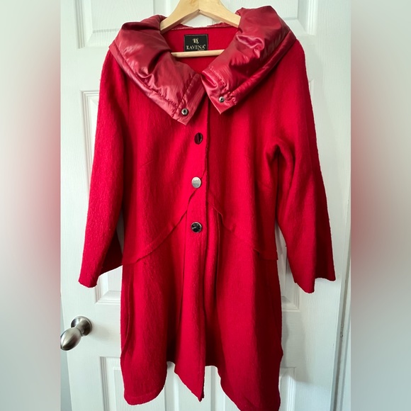 Unique Lavena boiled wool coat - Picture 3 of 4